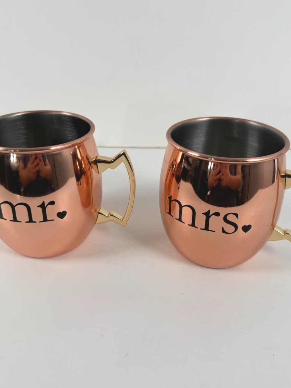 Mr & Mrs Moscow Mule Copper Mugs Eco One by Silver One International MC-166